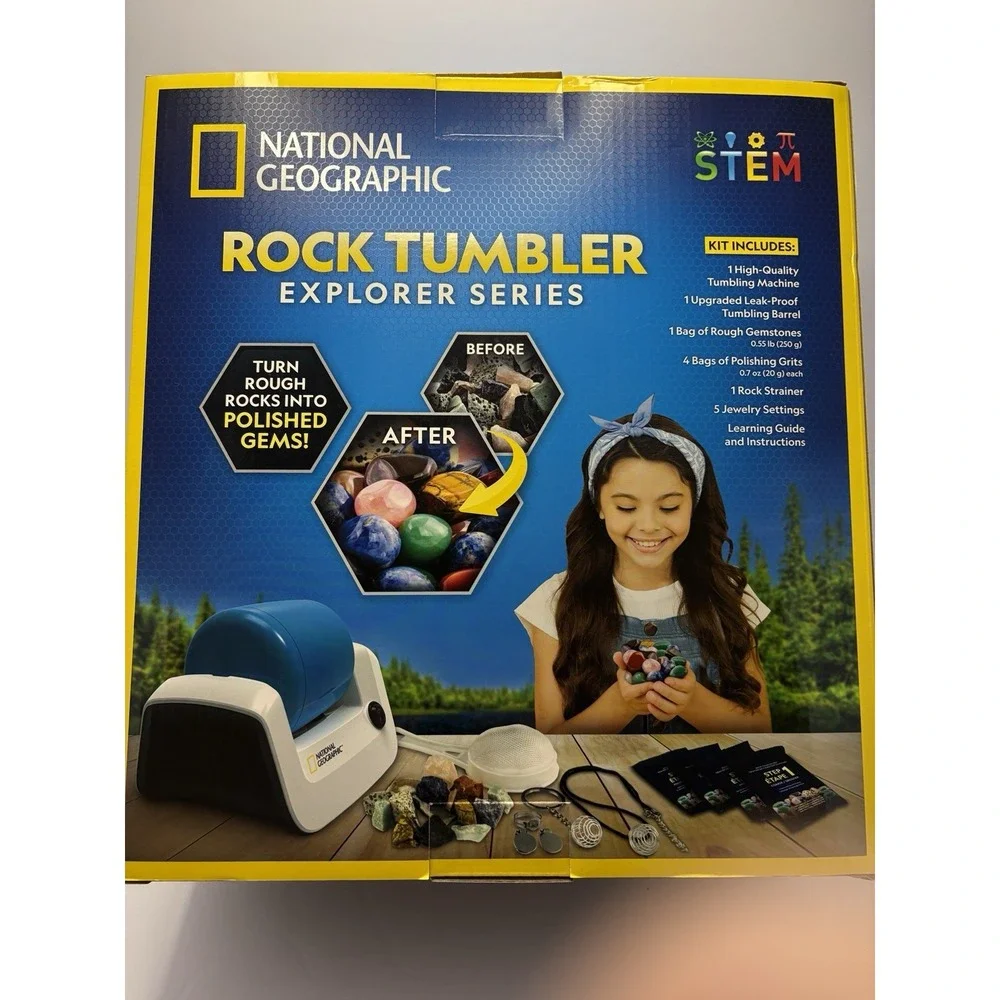 (NEW)   National Geographic Explorer Series Rock Tumbler Kit
